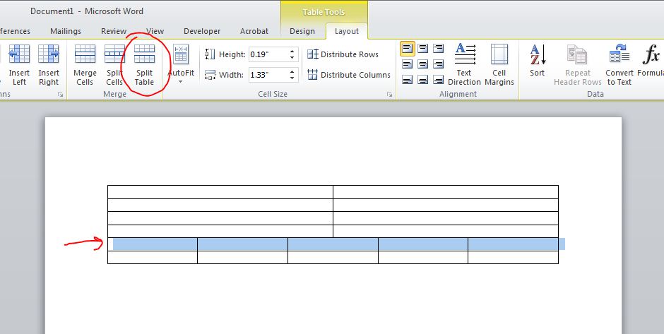 insert page line across on word 2011 for mac